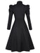 Schwarz 1940er Wicked-Inspiriert Elphaba Blumen Hexen Kleid