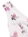 [Vorverkauf] Rosa 1940er Tief V-Ausschnitt Chiffon Rose Kleid
