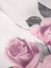 [Vorverkauf] Rosa 1940er Tief V-Ausschnitt Chiffon Rose Kleid