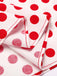 Rot 1950er Halter Patchwork Polka Dots Kleid