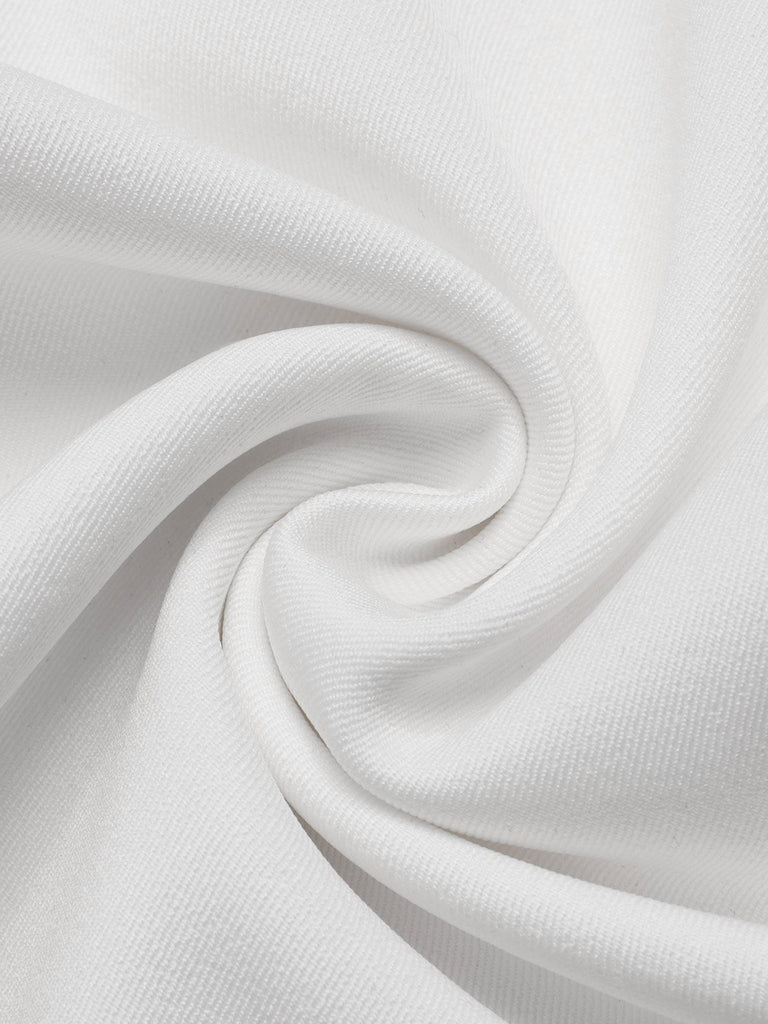 Blau 1940er Polka Dot Patchwork Träger Romper