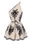 [Vorverkauf] Beige 1940er Schräger Kragen Tribal Jumpsuit