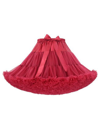 Dunkelgrün 1950er Solide Halloween Netz Unterrock Petticoat