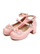Herz Perle Bogen Mary Jane Heels