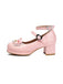 Herz Perle Bogen Mary Jane Heels