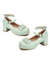 Herz Perle Bogen Mary Jane Heels