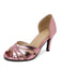 Vintage Solide Peep Toe Hohl Slip-On Hohe Absätze