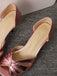 Vintage Solide Peep Toe Hohl Slip-On Hohe Absätze