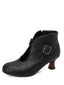 Stiefeletten mit runder Zehenpartie, Cut-Out und Blockabsatz