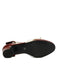 Zweifarbige Schleife Mary Jane Pumps mit Blockabsatz