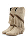 Vintage Denim Western Cowboy Fransen Wadenhoch Stiefel