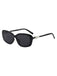 Schwarze Vintage Sonnenbrille mit Perlen und Square