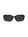 Schwarze Vintage Sonnenbrille mit Perlen und Square