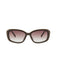 Schwarze Vintage Sonnenbrille mit Perlen und Square