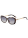 Schwarze Vintage Sonnenbrille mit Perlen und Square