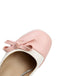 Farbblock-Schuhe mit Perlen und Schleife