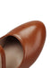 Lederne Mary-Jane Schuhe mit Blockabsatz