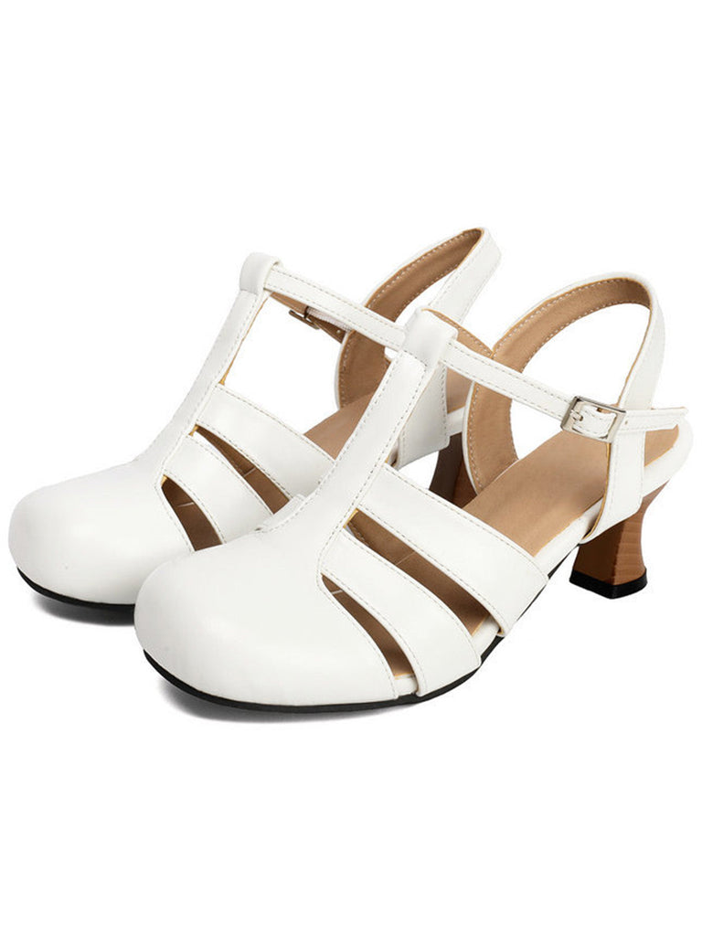 Pumps mit Cut-out und Mary Jane