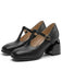 Schuhe mit Mary Jane und T-Riemchen