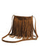 Vintage Boho Tasche mit verstellbarer Träger und Fransen