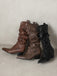 Vintage Boots mit Spitz und Hoch