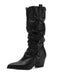 Vintage Boots mit Spitz und Hoch