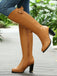 Boots mit Blockabsatz und Schnalle