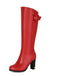 Boots mit Blockabsatz und Schnalle
