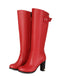 Boots mit Blockabsatz und Schnalle