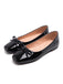 Vintage Ballerina-Schuhe mit Schleife und eckiger Spitze