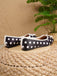 Schwarze & Weiße Ballerina-Schuhe mit Polka-Dots und Schleife