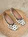 Schwarze & Weiße Ballerina-Schuhe mit Polka-Dots und Schleife