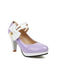 Mary Jane Farbblock Seitlicher Bogen Hochhackige Schuhe