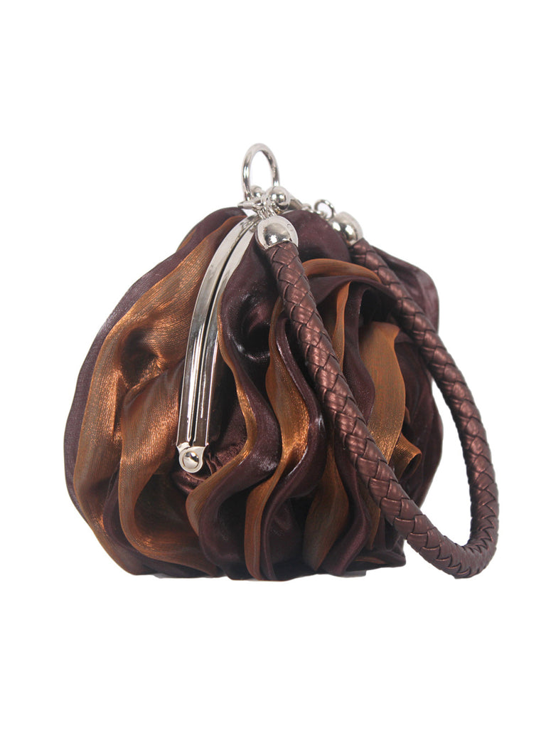 Seide 3D-Blumen Vintage Handtasche