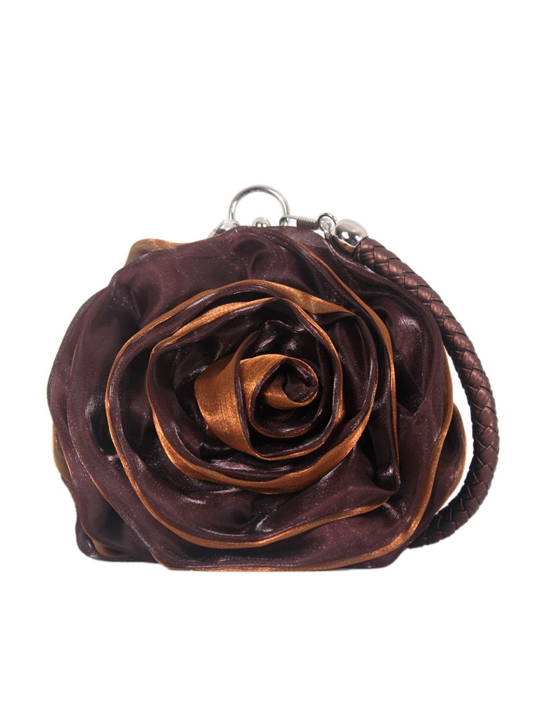 Seide 3D-Blumen Vintage Handtasche