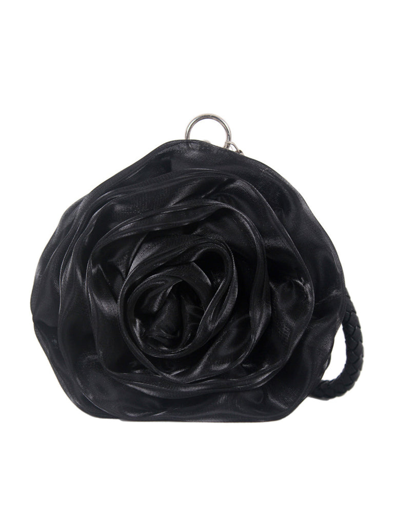 Seide 3D-Blumen Vintage Handtasche