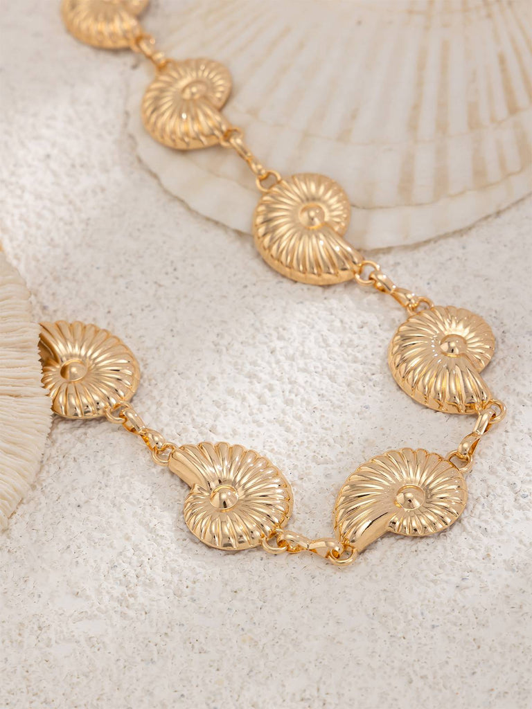 Gold Muschel Legierung Taillenkette