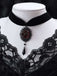 Vintage Dunkle Rose Viktorianisch Gothic Halskette