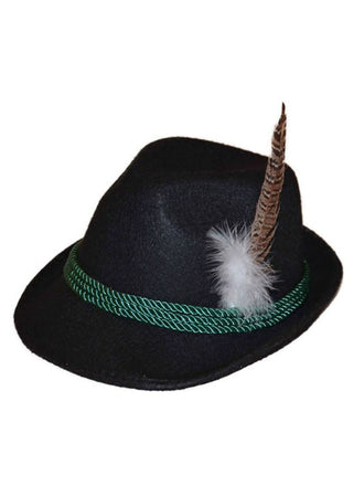 Vintage Oktoberfest Bayern Alpin Feder Jazzhut