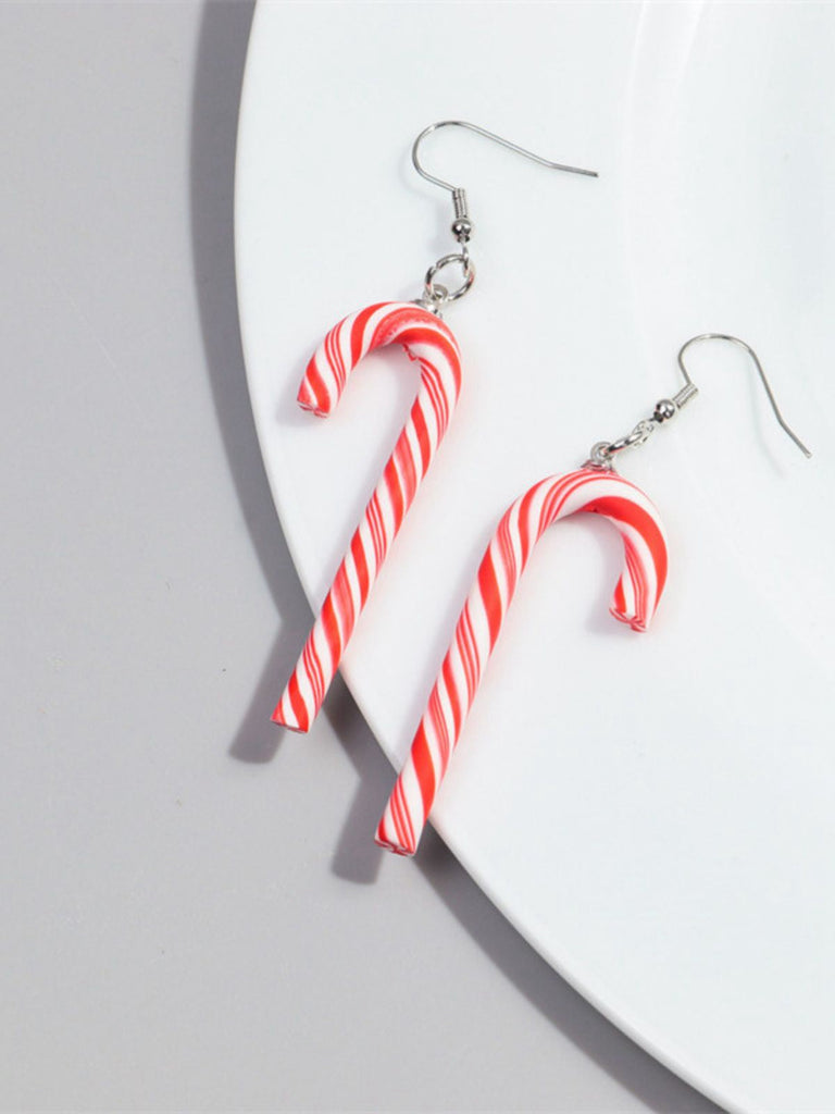 Weihnachten Regenbogen Zuckerrohrbonbon Farbe Ohrringe