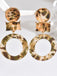 Vintage Leopard Drucken Tropfen Ohrringe