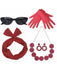 Vintage Polka-Dot Accessoire-Set für Party & Cosplay