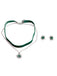 Vintage Choker-Set mit Edelweiss-Anhaenger und Ohrringen