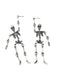 Halloween Ohrhänger mit Skeletten und Kettendetail