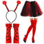 Rotes Marienkäfer-Accessoire-Set mit Polka-Dots