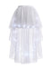 80er Mesh-Tutu-Rock mit LED-Licht und High-Low-Saum