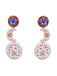 Vintage Boho Ohrhänger mit Blumen und Mehrlagig