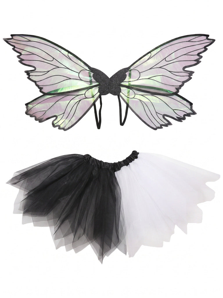 Feen-Accessoire-Set mit Flügeln und Tutu