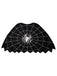 Schwarzes Halloween-Accessoire-Set mit Spinnennetz-Umhang