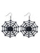 Schwarzes Halloween-Accessoire-Set mit Spinnennetz-Umhang